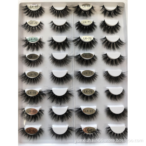 Eyelashes Vendor Mink Eyelashes Suppliers Natural 25MM 3D Mink Magnetic Eyelashes Vendor Customized Box